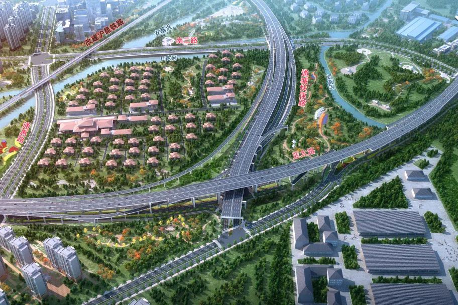 所前段两条快速路效果图出炉